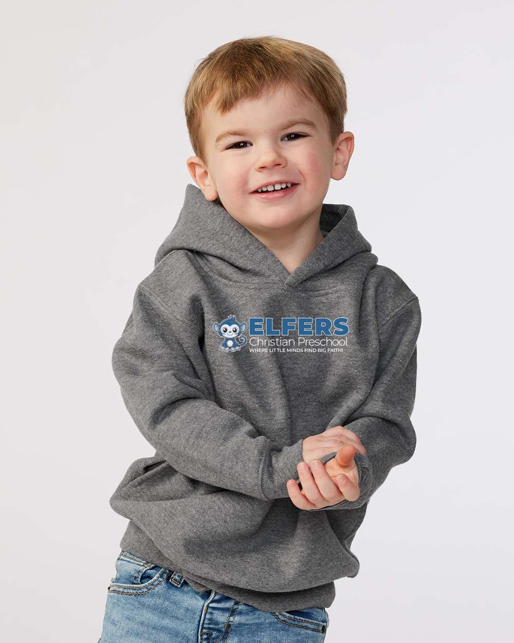Toddler Hoodie Model Mock Up